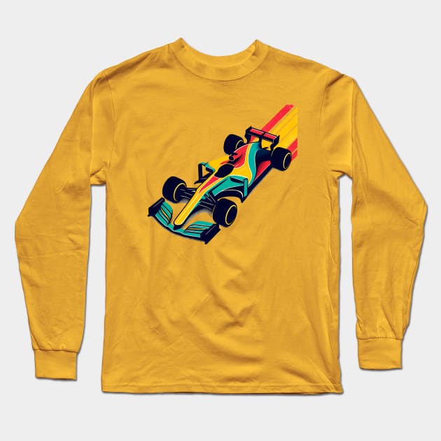 formula 1 car Long Sleeve T-Shirt by TaevasDesign